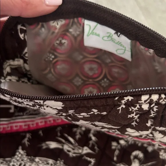 Vera Bradley Brown and Pink Tote Bag - Picture 2 of 4